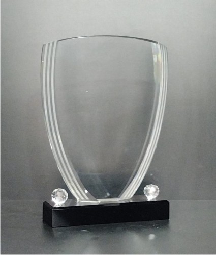 Curved Crystal Trophy